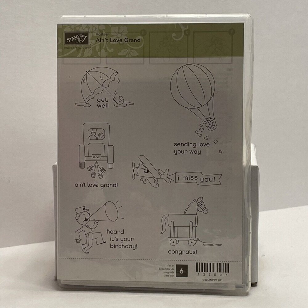 Stampin Up Ain’t Love Grand Rubber Stamps Set of 6 #122507 Stampin’ Stamping